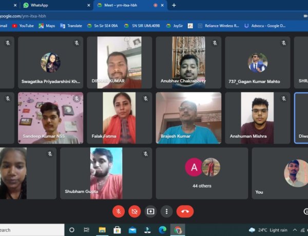 अंतर्राष्ट्रीय योग दिवस की पूर्व संध्या पर एनएसएस का तीन दिवसीय योग शिविर का शुभारंभ