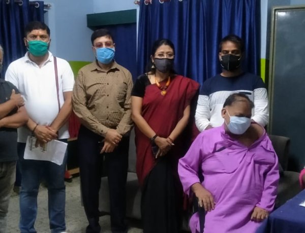 युवा रांची महानगर रामनवमी पूजा समिति ने लगाया वैक्सीनेशन कैंप