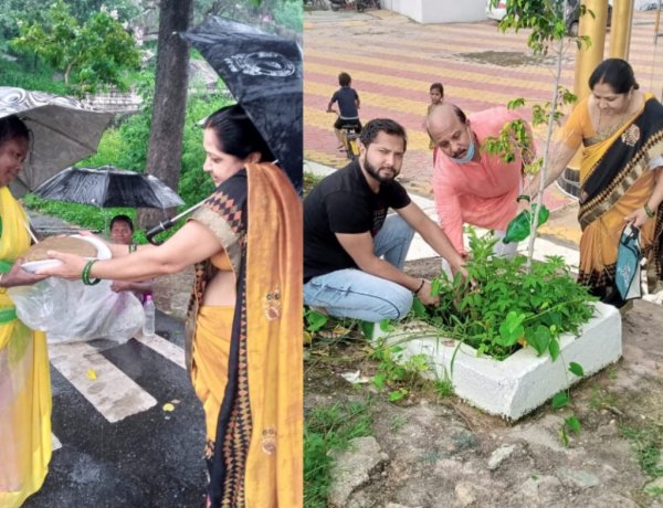 पत्रकार नवल किशोर सिंह ने पिता की पुण्यतिथि पर किया पौधारोपण, गरीबों को बांटे अंगवस्त्र