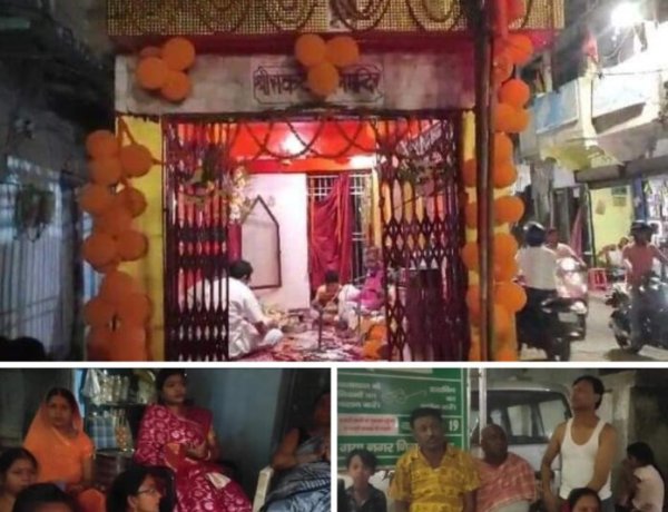 बारी रोड स्थित हनुमान मंदिर में धूमधाम से मनाया गया हनुमान जन्मोत्सव