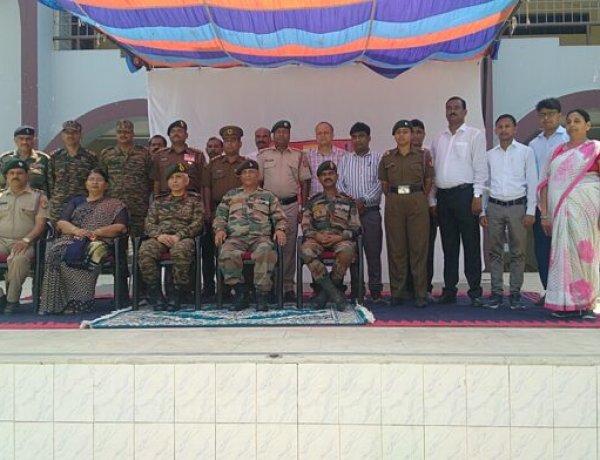 संयुक्त वार्षिक प्रशिक्षण शिविर का ब्रिगेडियर ने किया निरीक्षण