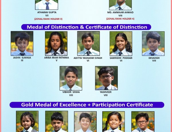 अंतरराष्ट्रीय जेनरल नॉलेज ओलिंपियाड (आई०जी०के०ओ०) 2021-22 में सरला बिरला के छात्रों द्वारा उत्कृष्ट प्रदर्शन