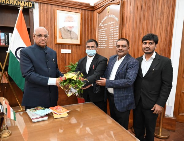 झारखंड अधिवक्ता मंच का प्रतिनिधिमंडल मिला राज्यपाल से