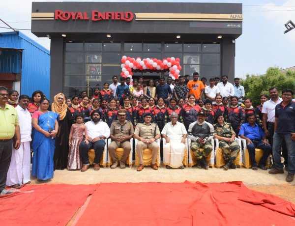राॅयल एनफ़ील्ड के सहयोग से बीएसएफ सीमा भवानी शौर्य एक्सपेडिशन ‘‘एम्पाॅवरमेंट राईड” का दल कन्याकुमारी होते हुए चेन्नई पहुंचा