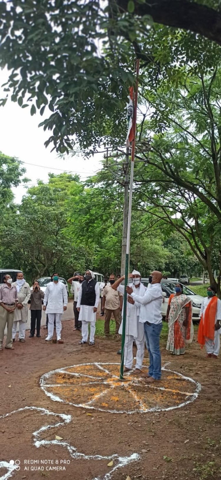 पूर्व केंद्रीय मंत्री सुबोधकांत सहाय के आवास पर स्वतंत्रता दिवस का आयोजन