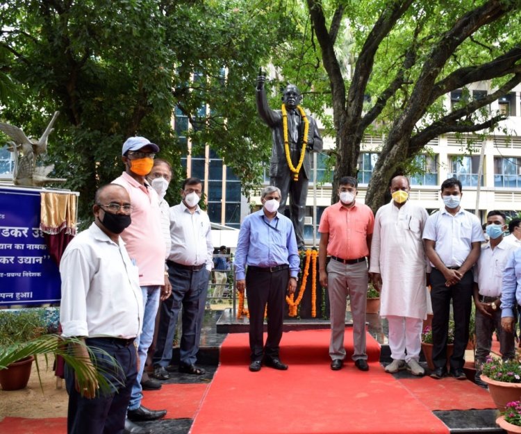 सीसीएल में डॉ.बाबा साहेब अम्बेडकर उद्यान का उद्घाटन, रक्तदान शिविर आयोजित