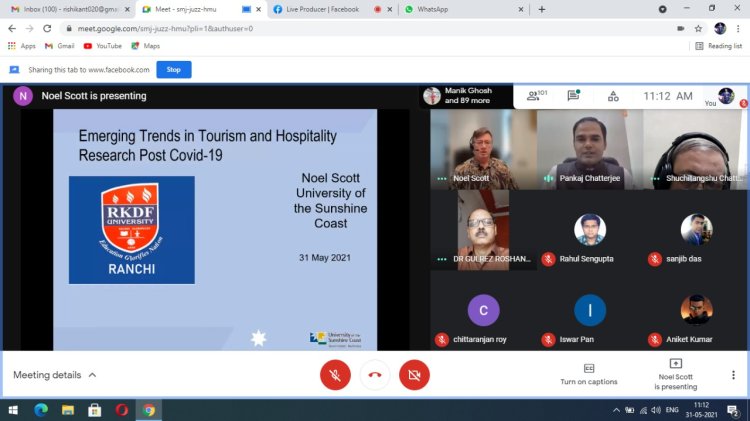 आरकेडीएफ विश्वविद्यालय में अंतरराष्ट्रीय वेबीनार आयोजित