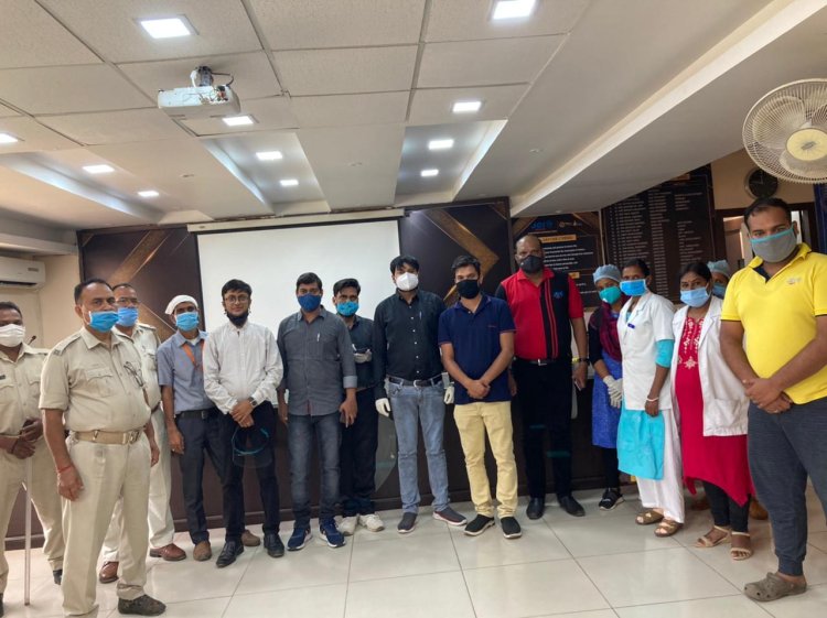 जेसीआइ रांची के कार्यालय में मोबाइल वैक्सिनेशन कैंप आयोजित