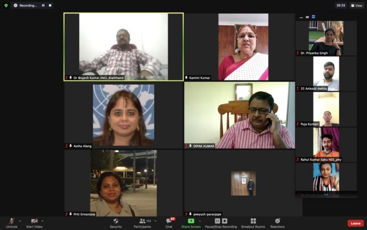 यूनिसेफ और एनएसएस के संयुक्त तत्वावधान में ऑनलाइन उन्मुखीकरण कार्यक्रम आयोजित