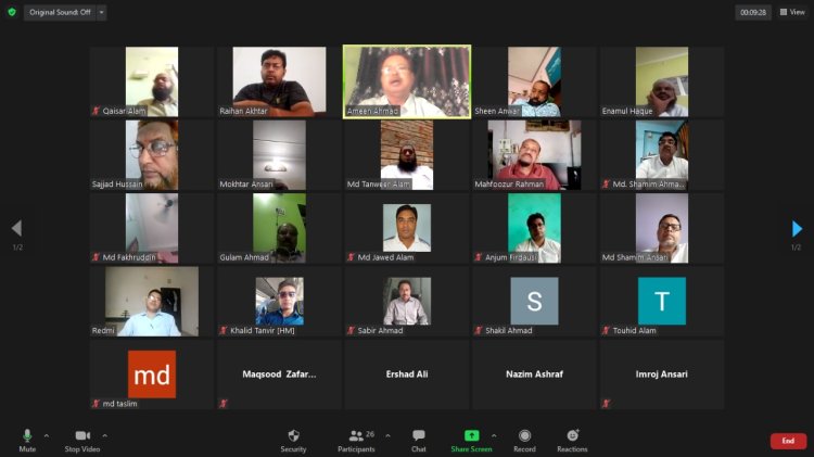 झारखंड राज्य उर्दू शिक्षक संघ की वर्चुअल बैठक आयोजित