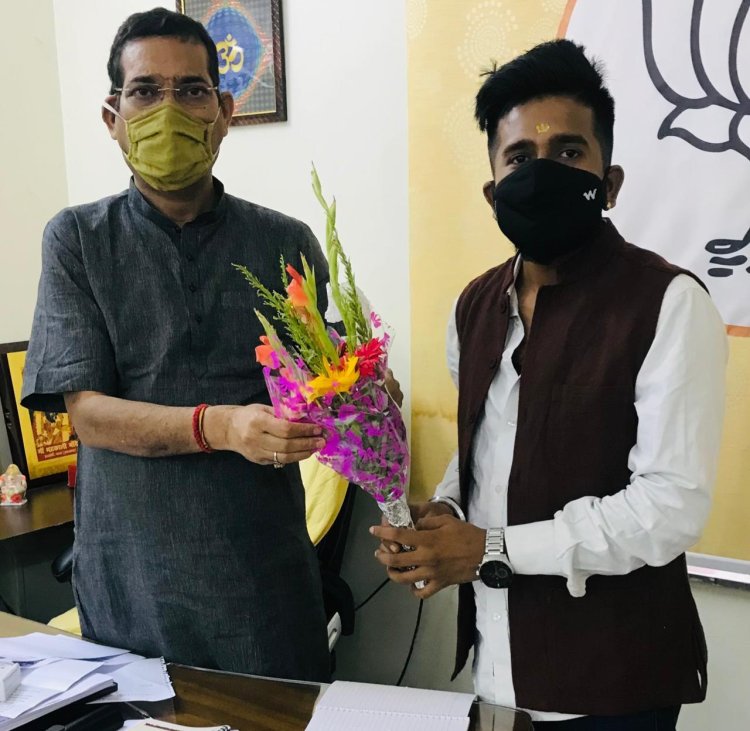 आनंद पांडेय बने भाजयुमो के कोषाध्यक्ष