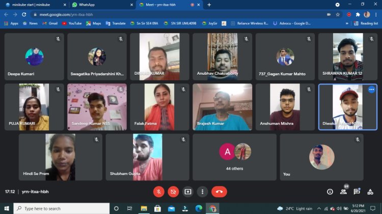 अंतर्राष्ट्रीय योग दिवस की पूर्व संध्या पर एनएसएस का तीन दिवसीय योग शिविर का शुभारंभ