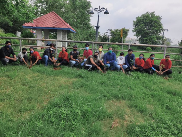 ओलंपिक दिवस पर जिम्नास्टिक खिलाड़ियों ने किया पौधारोपणl