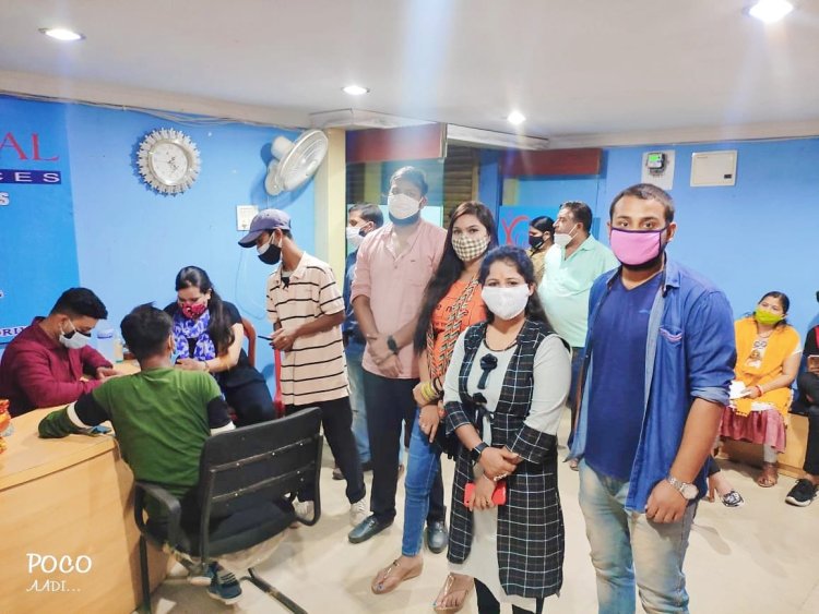 एनएसयूआई ने 240 लोगों का कराया टीकाकरण