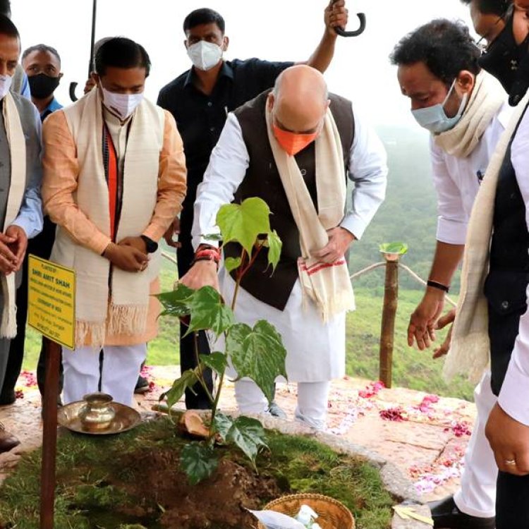 केन्द्रीय गृह मंत्री(अमित शाह) ने हरित सोहरा वनीकरण अभियान के तहत “सदाबहार पूर्वोत्तर” का नारा दिया