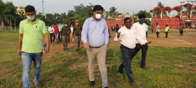 स्वतंत्रता दिवस समारोह को लेकर डीसी ने मुख्य कार्यक्रम स्थल पर व्यवस्थाओं का लिया जायजा