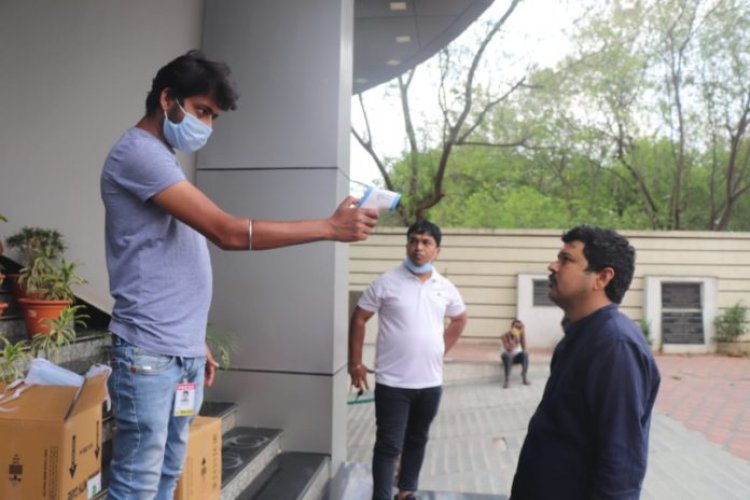 प्रेस क्लब रांची में पत्रकारों का स्क्रीनिंग जांच किया गया