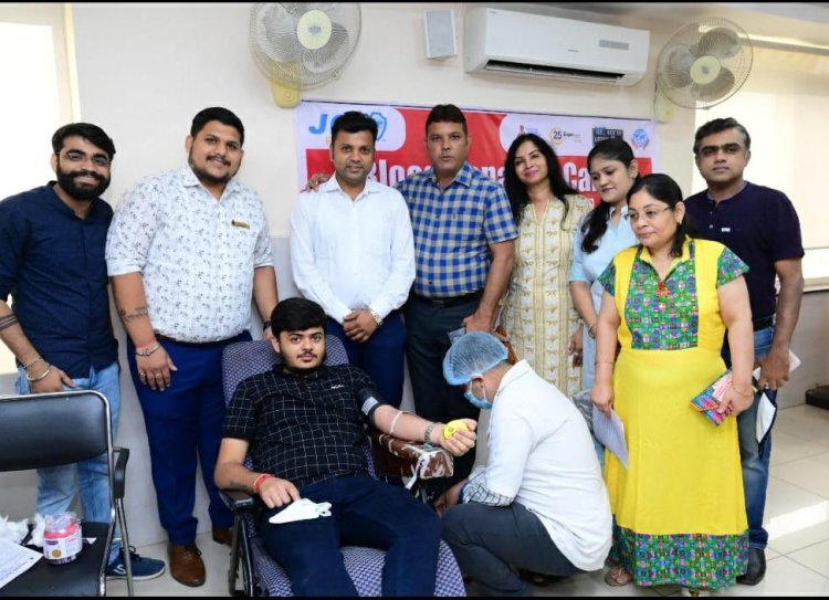 जेसीआई रांची के रक्तदान शिविर में 96 यूनिट रक्त संग्रहित