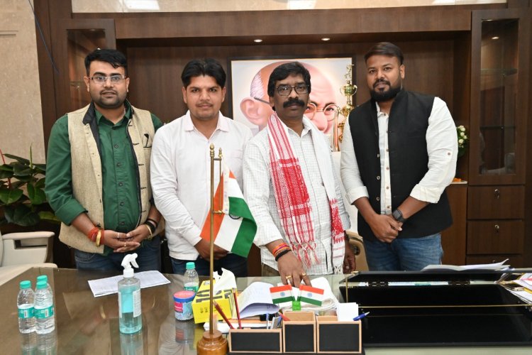 मुख्यमंत्री हेमंत सोरेन से मिला एनएसयूआई का प्रतिनिधिमंडल