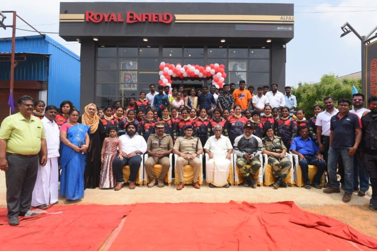 राॅयल एनफ़ील्ड के सहयोग से बीएसएफ सीमा भवानी शौर्य एक्सपेडिशन ‘‘एम्पाॅवरमेंट राईड” का दल कन्याकुमारी होते हुए चेन्नई पहुंचा