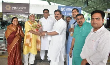 कथावाचक राजन जी महाराज पहुंचे रांची