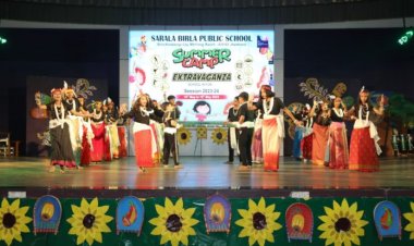 सरला बिरला पब्लिक स्कूल में समर कैम्प का समापन समारोह