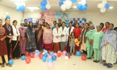 पारस एचईसी अस्पताल में नवजात के माता-पिता संग गोद-भराई( बेबी-शॉवर) कार्यक्रम का आयोजन हुआ