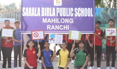 सरला बिरला पब्लिक स्कूल ने मनाया ‘नो टोबैको डे‘