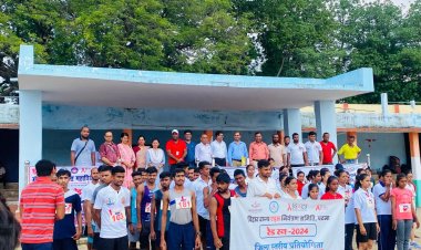 जीबीएम कॉलेज की एनएसएस इकाई के संयोजन में जिलास्तरीय रेड रन मैराथन-2024 प्रतियोगिता का आयोजन