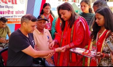 देश के सैनिकों की कलाइयों पर ओजस्विनी का रक्षासूत्र' कार्यक्रम हर्षोल्लासपूर्वक सम्पन्न, सेवा करना सदा देश की, बहनों की अभिलाषा है