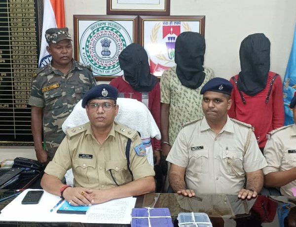 राँची पुलिस ने 3 अपराधियों को दौड़ाकर पकड़ा, सुनसान सड़कों पर करते थे लूटपाट