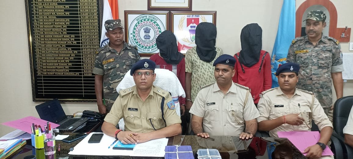 राँची पुलिस ने 3 अपराधियों को दौड़ाकर पकड़ा, सुनसान सड़कों पर करते थे लूटपाट