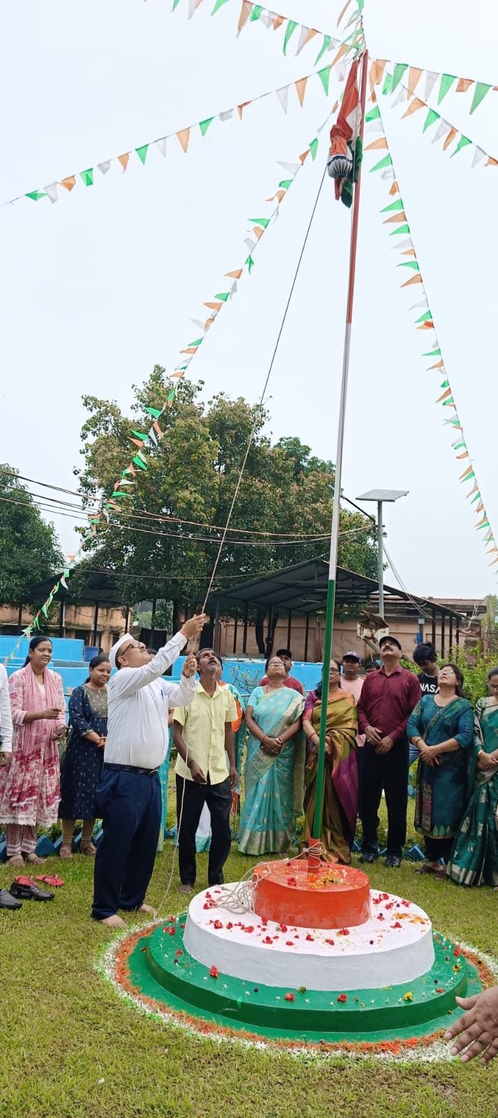 मत्स्य किसान प्रशिक्षण केंद्र धुर्वा में मनाया गया स्वतंत्रता दिवस