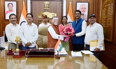 शैक्षिक महासंघ का उच्चस्तरीय प्रतिनिधिमंडल  राज्यपाल से मिला, सौंपा ज्ञापन 