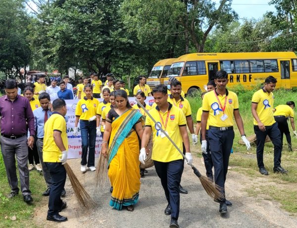 आरकेडीएफ विश्वविद्यालय में 'स्वच्छता ही सेवा' अभियान चलाया गया