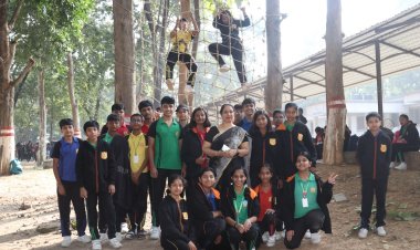 सरला बिरला पब्लिक स्कूल में एडवेंचर कैंप