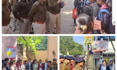 रांची पुलिस के द्वारा Eve teasing को लेकर पैदल मार्च किया गया