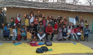 आलभ्या फाउंडेशन के द्वारा असमर्थ बच्चो के बीच किया गया खाद्य समाग्री का वितरण