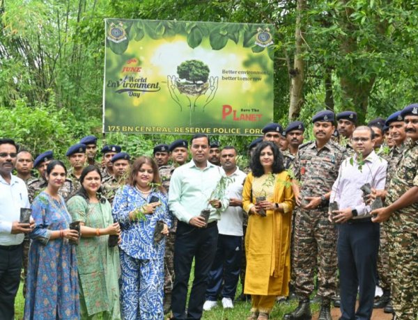 175 बटालियन सीआरपीएफ ने किया पौधारोपण, पर्यावरण संरक्षण केवल एक दिन का दायित्व नहीं बल्कि एक सतत् प्रक्रिया