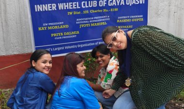 इनर व्हील क्लब ओजस्वी ने पाठ्य सामग्री वितरण के साथ किया पौधारोपण