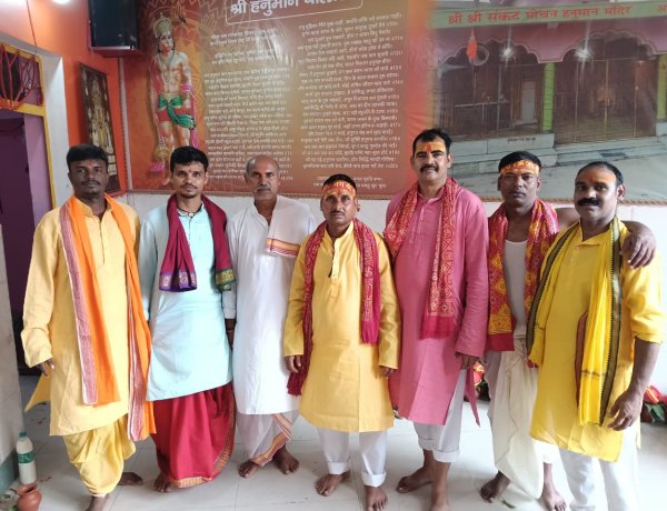 रांची में संकट मोचन हनुमान मंदिर, सिधा टोली का 9वां स्थापना दिवस धूमधाम से मनाया गया