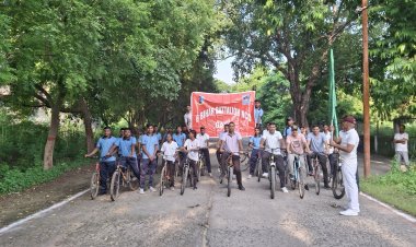 फिट इंडिया साइकिल ड्राइव का आयोजन, 54 एनसीसी कैडेट्स ने लिया उत्साहपूर्वक भाग