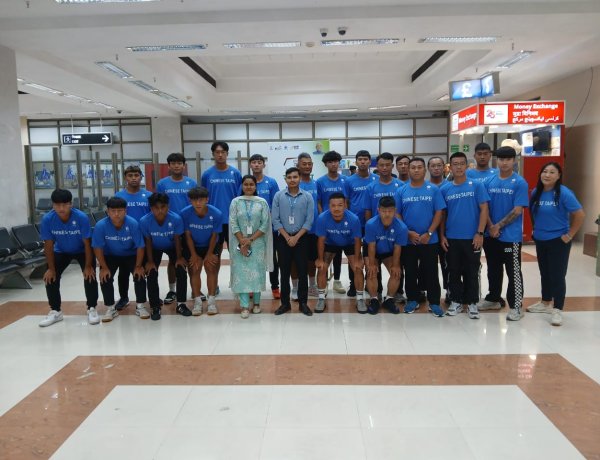 मेंस हॉकी हीरो एशिया कप 2025 हेतु चाइनीज ताइपे टीम का गया एयरपोर्ट पर स्वागत