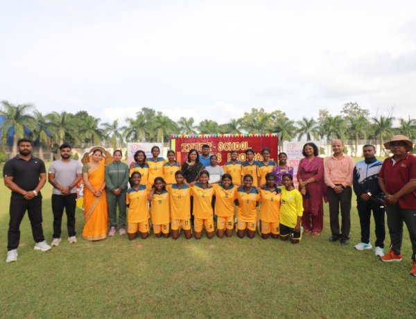 सरला बिरला पब्लिक स्कूल, रांची में ध्यानचंद जयंती पर अंतर-विद्यालयीय बालिका फुटबॉल प्रतियोगिता का आयोजन