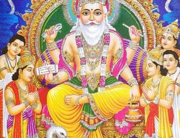 त्रिदेव के  आह्वान पर भगवान विश्वकर्मा ने सृष्टि की रचना की 