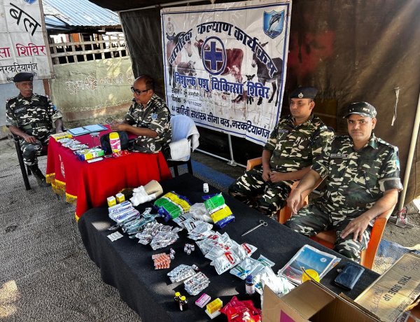 एसएसबी 44वीं वाहिनी ने सीमावर्ती गांव जम्होली में लगाया निःशुल्क पशु चिकित्सा शिविर