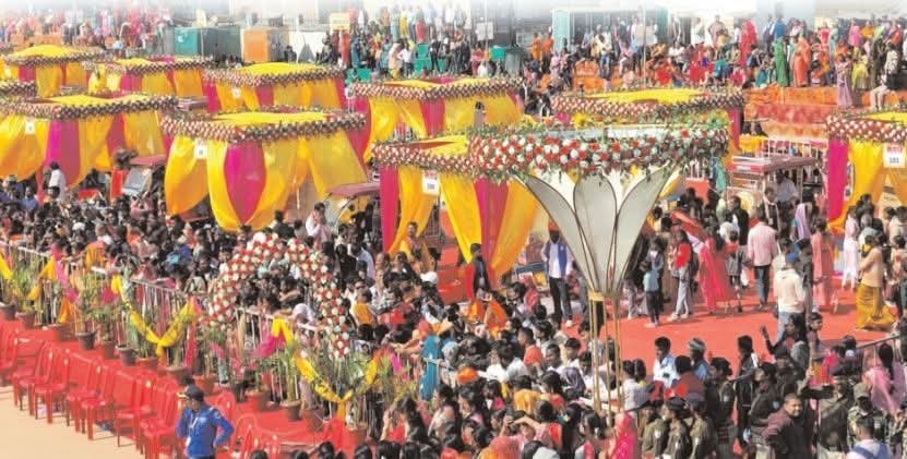 सामूहिक विवाह के सफल आयोजन के लिए सांसद को बधाई प्रेषित