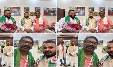 हेमंत के हुए बाबू : चतरा नगर परिषद चेयरमैन बाबू भाई की झामुमो में घर वापसी, CM हेमंत सोरेन ने किया स्वागत