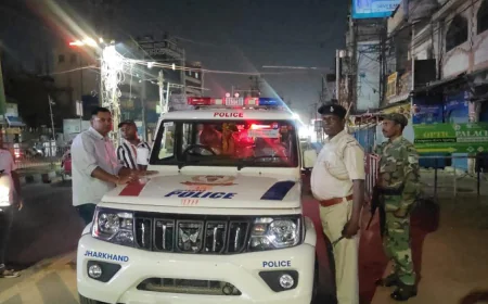 एक्शन में रांची SSP, आधी रात औचक निरीक्षण पर निकले SSP, कार्य में लापरवाही बरतने वाले पुलिस पदाधिकारी को किया सस्पेंड