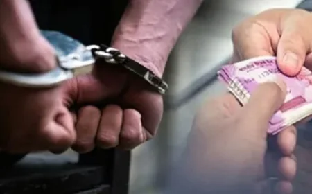 निगरानी की बड़ी कार्रवाई, प्राथमिक स्वास्थ्य केन्द्र के बड़ा बाबू 10 हजार रुपये घूस लेते रंगेहाथ गिरफ्तार